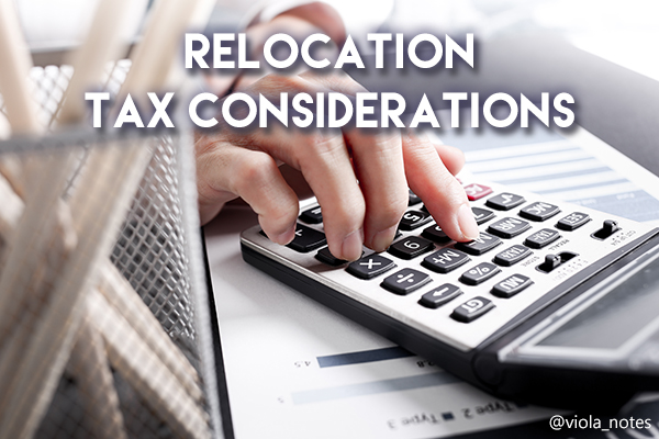 Relocation Tax Considerations